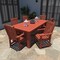 Highwood Usa Lehigh 7pc Rectangular Outdoor Patio Furniture Dining Set 84 x 42 AD-ST7LH1CO5AA-RED - alternate 3